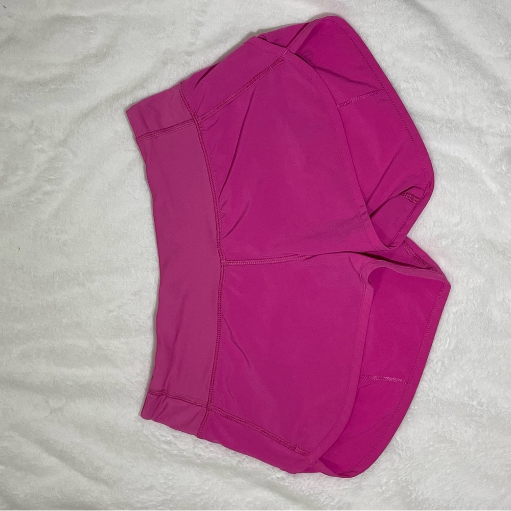 Lululemon shorts size 2. Length 4 inches. Speed ups